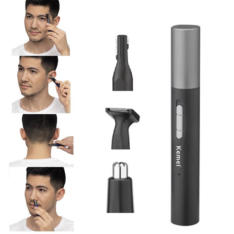 Men'S Grooming Nose Hair Trimmer - Kemei Pro Rechargeable Nose Hair Trimmer
