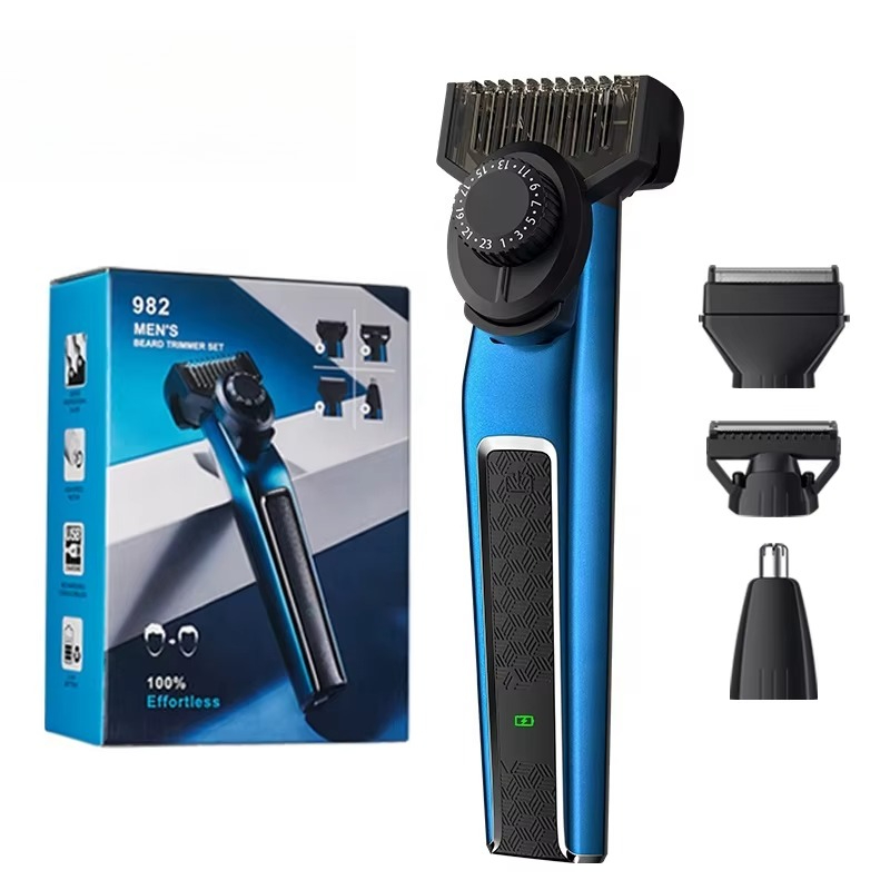 Men'S Grooming Nose Hair Trimmer - 982 Men Beard Trimmer Set Hair