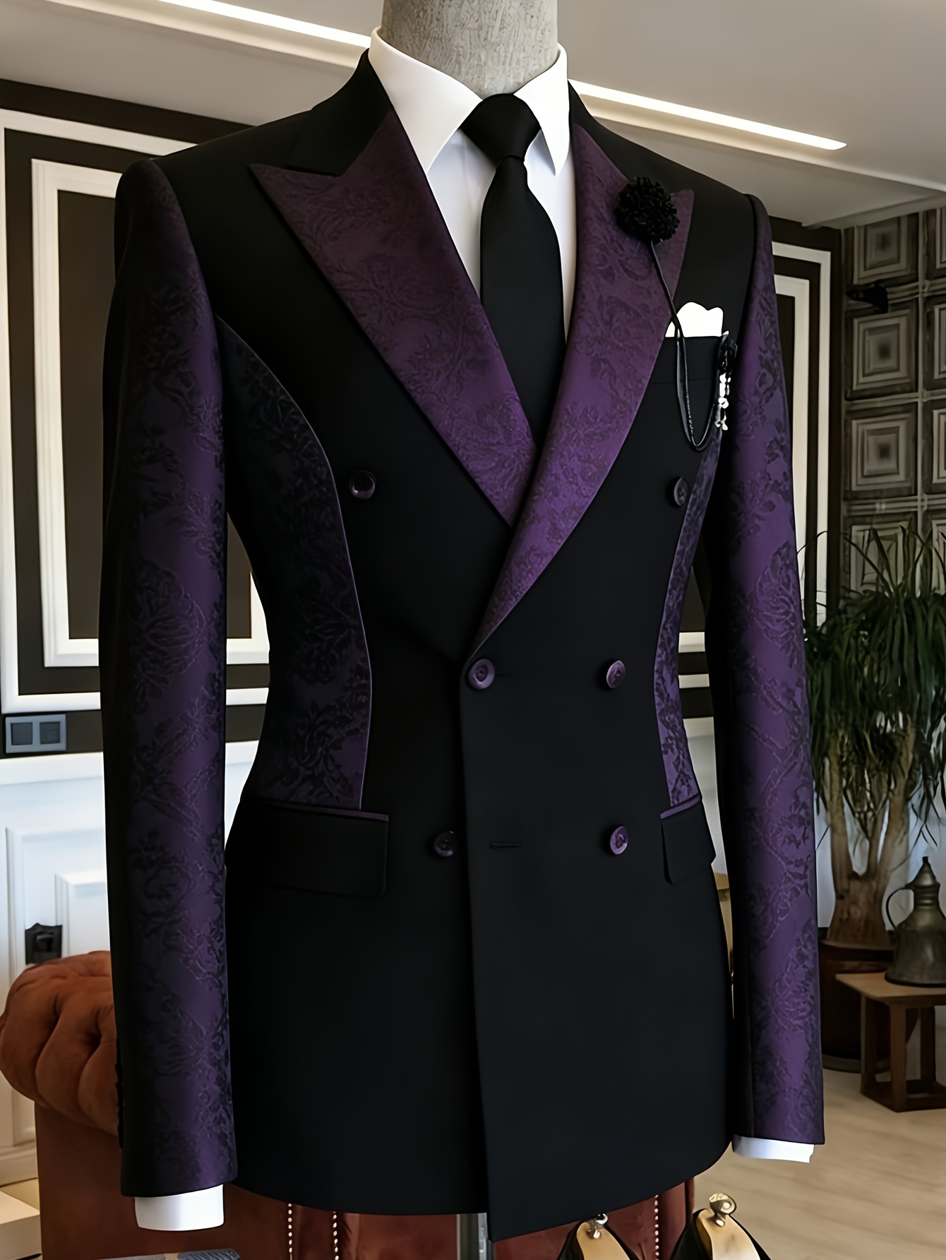 Men Black Double Breasted Blaz - Jack Men'S Grooming ulasan dan harga