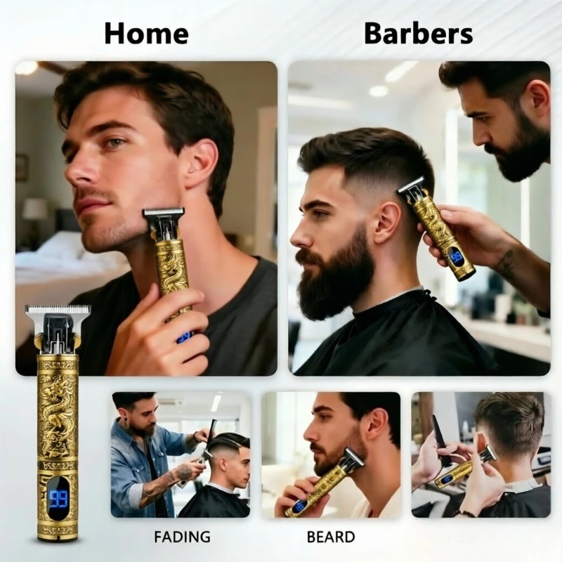 T9 Electric Beard Trimmer Cord - Electric Shaver Rotary ulasan dan harga