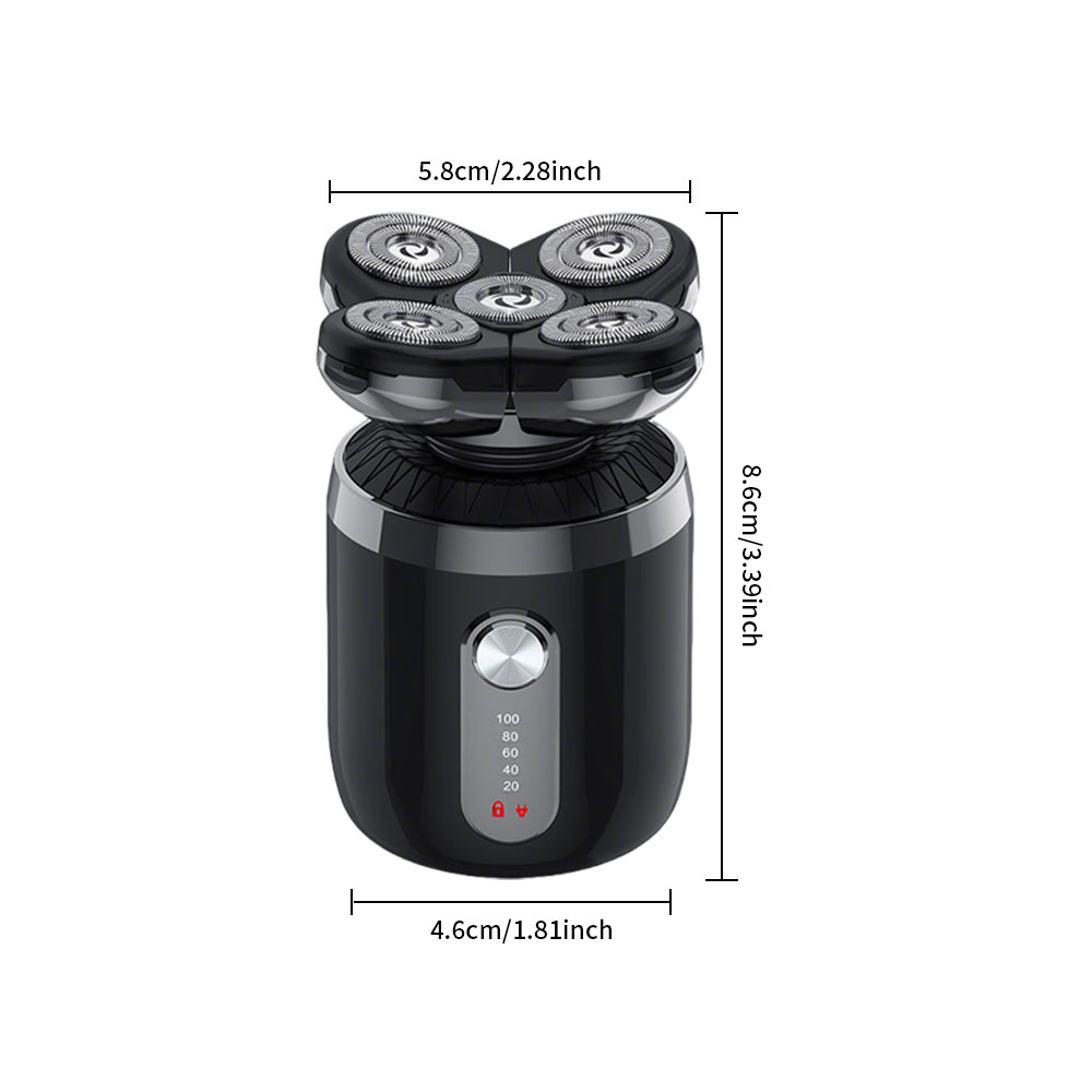 5-in-1 5 Heads Electric Shaver - Men'S Grooming Nose Hair Trimmer ulasan dan harga