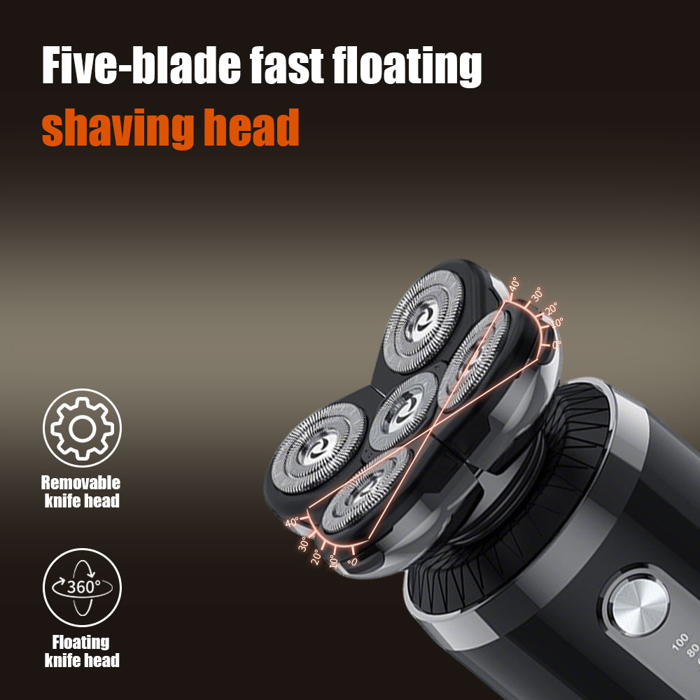 5-in-1 5 Heads Electric Shaver - Men'S Grooming Nose Hair Trimmer ulasan dan harga