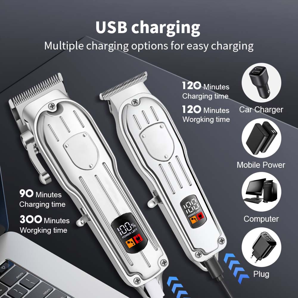 Professional Hair Clipper Set  - Electric Shaver Rotary ulasan dan harga