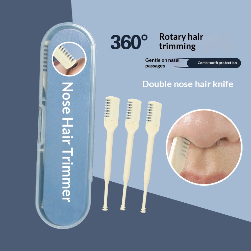 Dual‑End Manual Nose Hair Trim - Men'S Grooming Nose Hair Trimmer ulasan dan harga