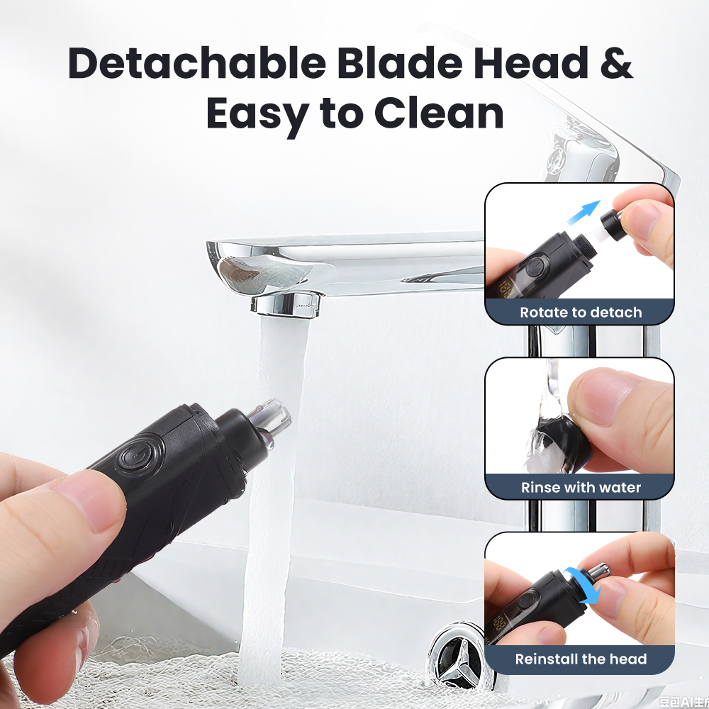 Rechargeable Nose Hair trimmer - Men'S Grooming Nose Hair Trimmer ulasan dan harga