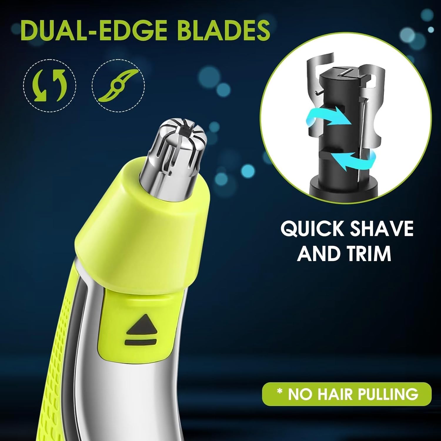 YUKU Nose Hair Trimmer Replace - Electric Shaver Rotary ulasan dan harga