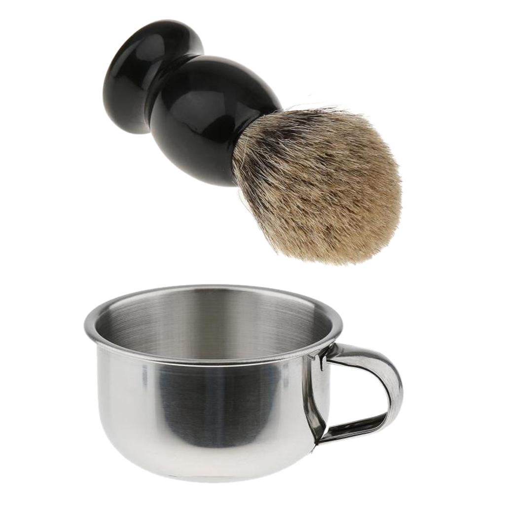 Shaving Brush Set with Shaving - Shaving Bowl Soap ulasan dan harga