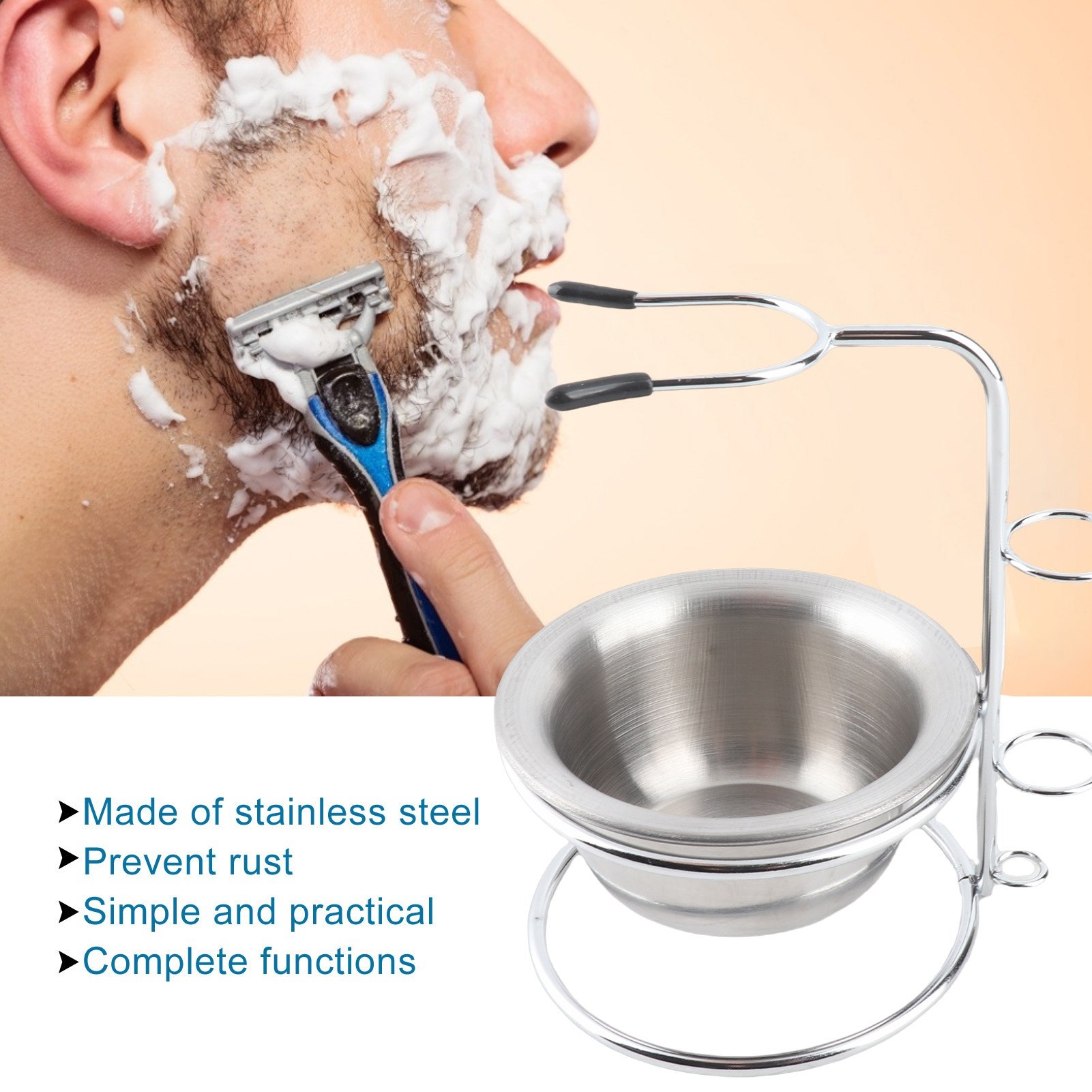 Shaving Stand Bowl Set Metal S - Shaving Bowl Soap ulasan dan harga