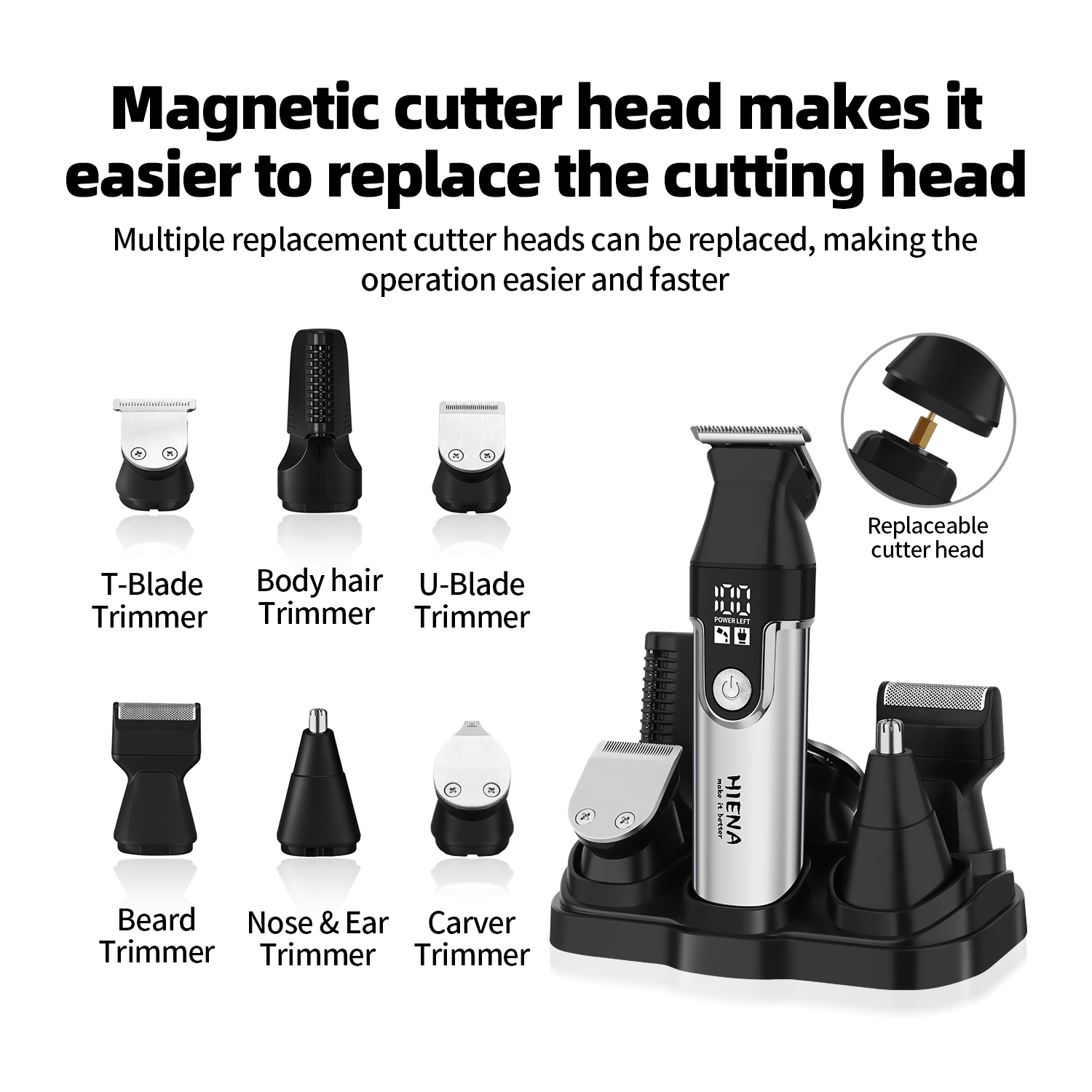 HIENA Professional Multifuncti - Men'S Grooming Nose Hair Trimmer ulasan dan harga