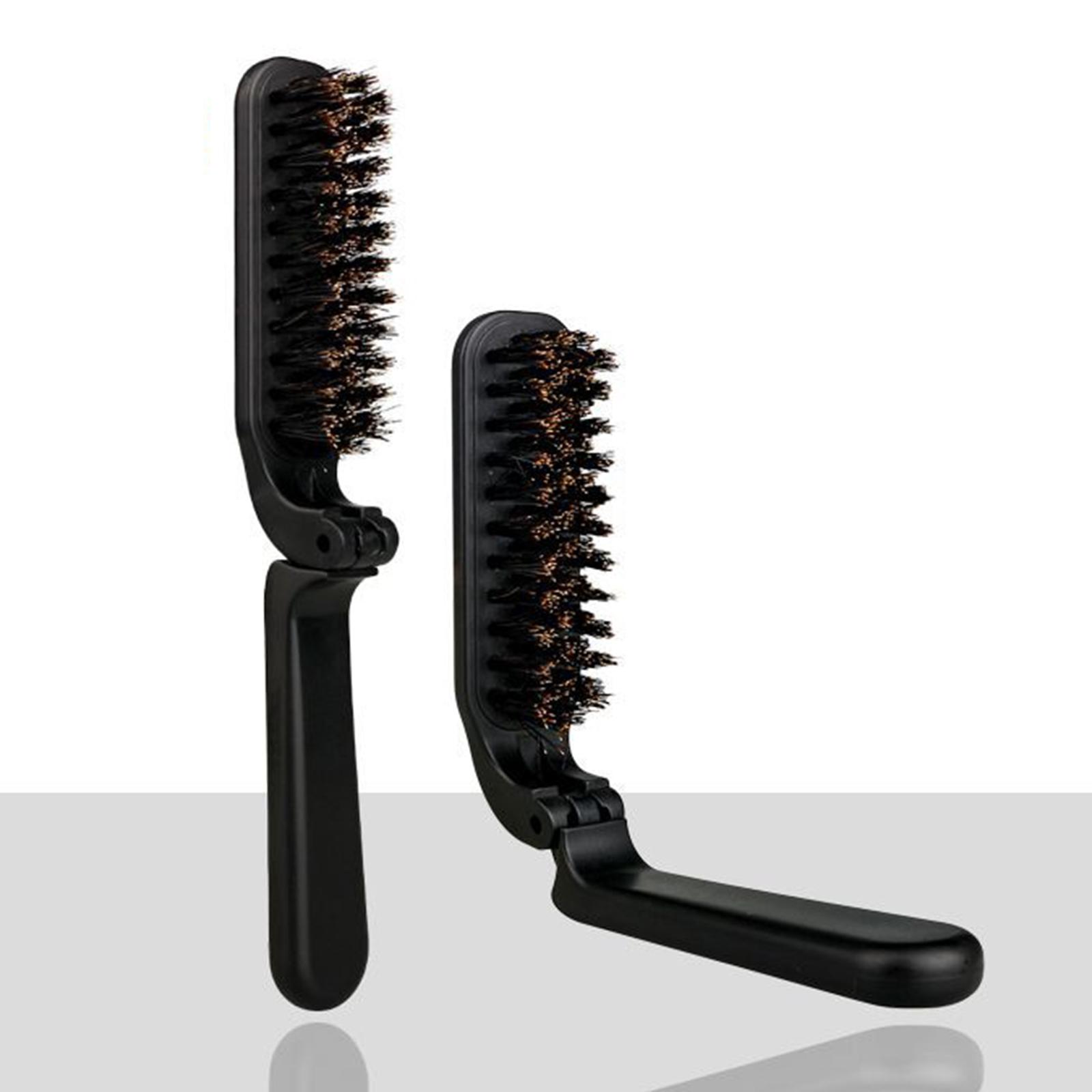 Black Stylish Beard Brush Fold - Men'S Grooming Barbershop ulasan dan harga