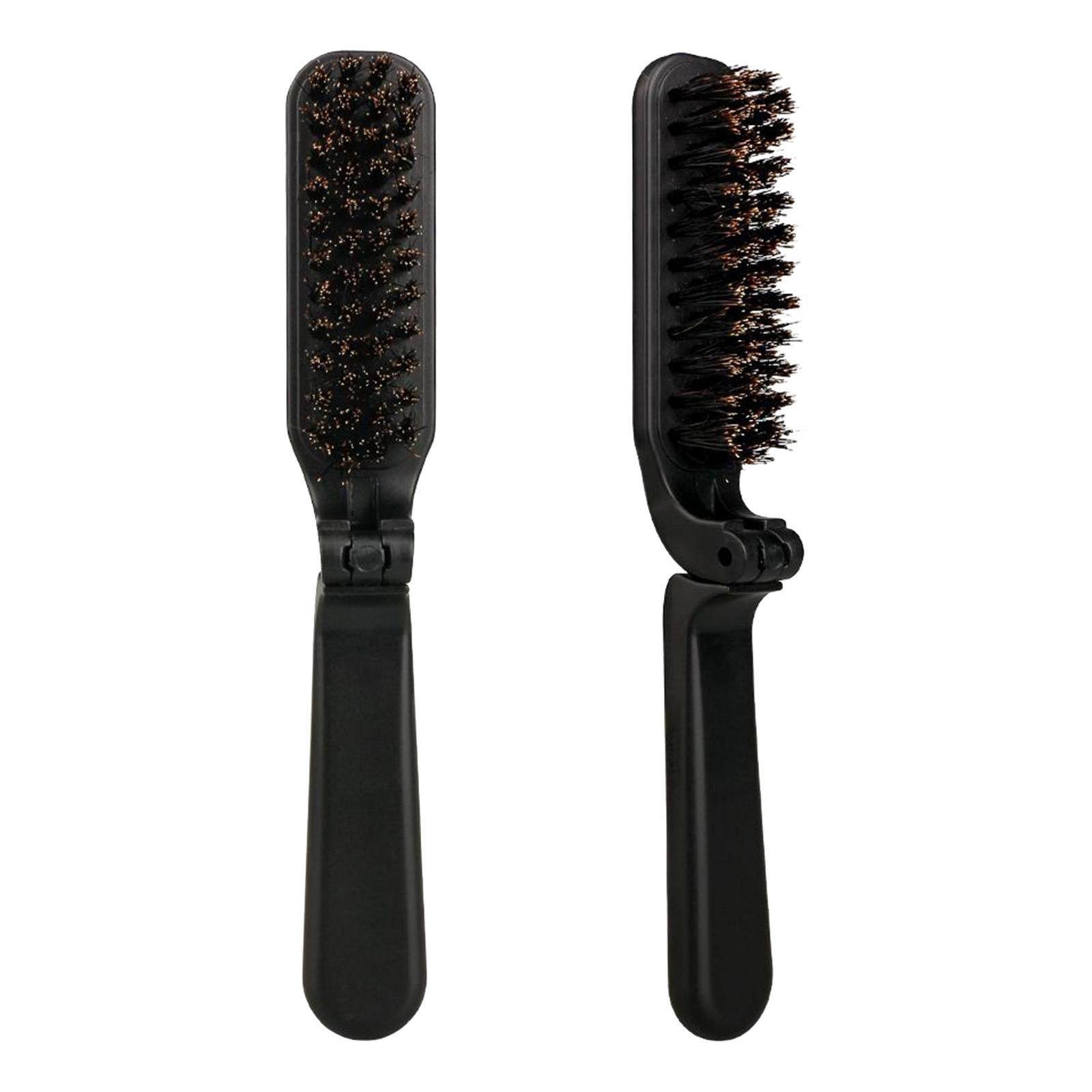 Black Stylish Beard Brush Fold - Men'S Grooming Barbershop ulasan dan harga