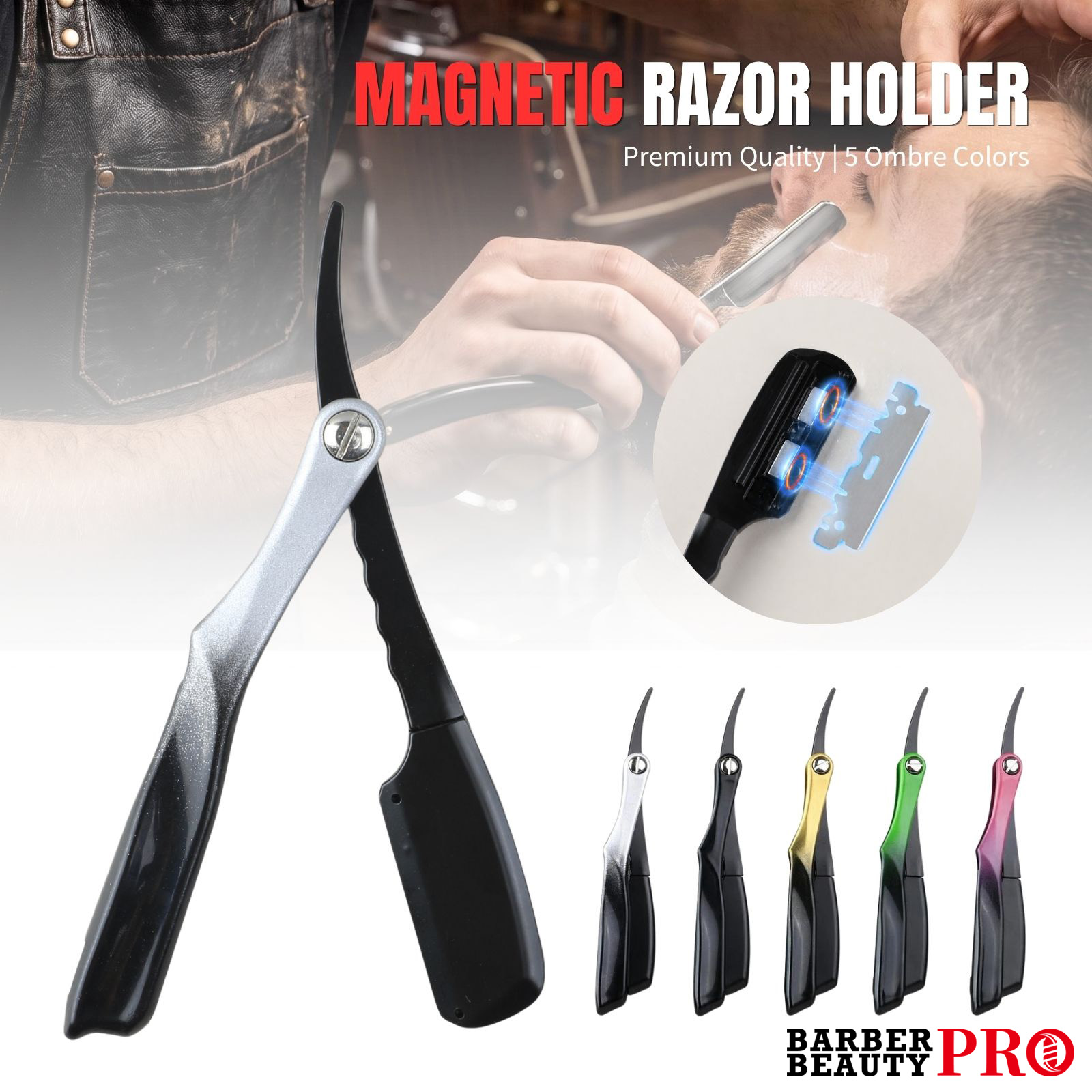 Magnetic Folding Straight Razo - Men'S Grooming Barbershop ulasan dan harga