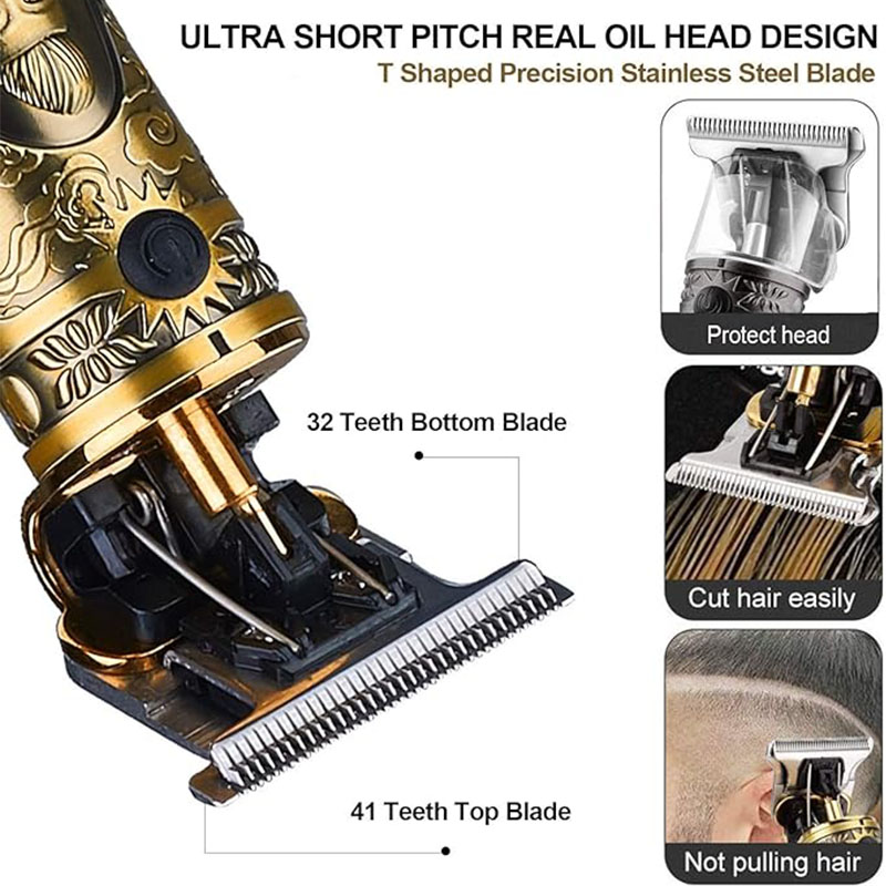 Cordless T9 Hair Trimmer for M - Electric Shaver Rotary ulasan dan harga